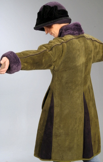 Dress Coat with Fancy Wide Brim Hat